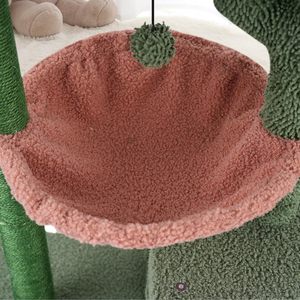 37.4" Cactus Cat Tree Tower with Twin Cat Condos for Indoor, All-in-One Activity Center with Cat <b>Scratching</b> <b>Post</b> Cozy toy balls - Product Image 5