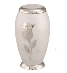 Urne funéraire en métal gravée pour adultes, style européen/américain, en laiton/aluminium, pour cendres humaines, pour le rangement des cendres. - Product Image 3