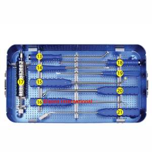 BISONS - Juego de Instrumentos Ortopédicos Manuales de Acero Inoxidable para Cirugía de Columna Vertebral TLIF PEEK Cage - Product Image 2