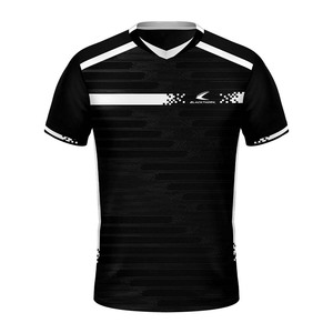 Camiseta de Fútbol con Cuello en V, Sublimación Completa, Manga Corta, Absorbe la Humedad, Elástica en Cuatro Direcciones, Transpirable, Ecológica, Ajuste Atlético - Product Image 1