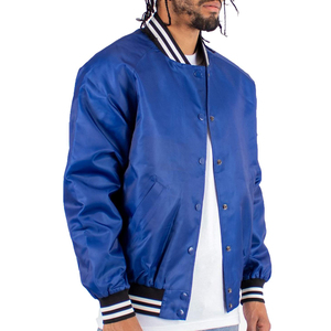 Veste varsity homme en satin de soie de haute qualité, style matelassé tendance, en vente en ligne - Product Image 6