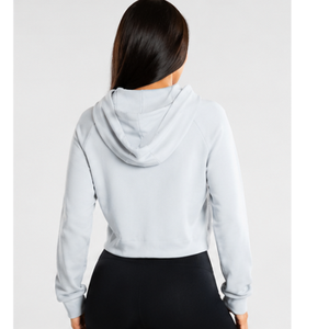 Sudadera Corta con Capucha para Mujer, Color Dulce, Estilo Casual, 100% Algodón, Ecológica, Cómoda para el Invierno, Corte Estándar, Tendencia Actual - Product Image 4