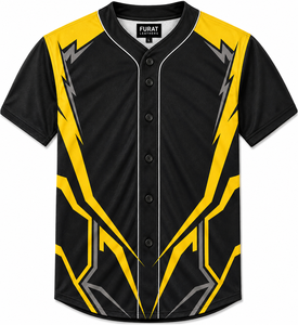 Custom Professional <b>Baseball</b> Jersey Uniform Shirts Limited Heat-Transfer Printed Gradient Design Moisture Wicking Unisex - Product Image 3