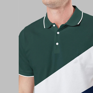 Polo personnalisé brodé avec logo, coupe ajustée, haute qualité, manches courtes, frais et confortable, grande taille, sans coutures, pour homme - Product Image 2