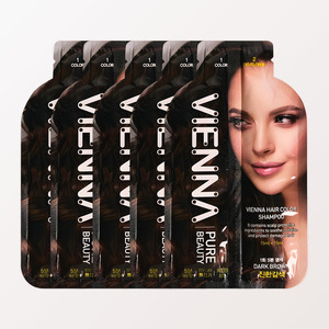 Tinte para el Cabello en Champú Vienna Pure Beauty Gris, Tinte en 5 Minutos, Cobertura de Canas, Baja Irritación, 5 Aplicaciones, Marrón Oscuro, 1 Unidad - Product Image 6