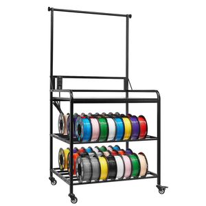 3-Tier 3D <b>Printer</b> <b>Stand</b> Premium 3D <b>Printer</b> Filament Storage Rack with Wheel Cart Spools Holder for Efficient Filament Management - Product Image 2