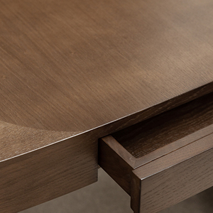 Table à manger moderne de style mid-century en teck de luxe avec pieds ovales découpés, mobilier stable pour la maison et l'hôtellerie - Product Image 6