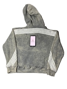 Sweat à capuche vintage surdimensionné pour homme Ketine, 100% coton, tissu éponge français, respirant, effet délavé au soleil, fermeture éclair, longueur courte, poche, design d'hiver - Product Image 2