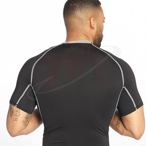 Men Gym Compression Under <b>Base</b> <b>Layer</b> Tops <b>Short</b> <b>Sleeve</b> Quick Dry Sports Custom Mens Gym <b>Short</b> <b>Sleeve</b> Blank Compression Shirts - Product Image 2