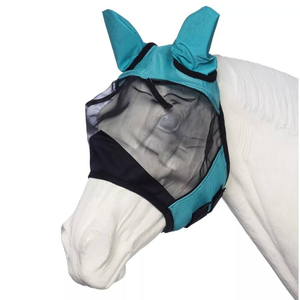 Breathable Full Face Quiet Ride <b>Mesh</b> Horse Fly Cover with Ears Protection Comfort Horse Face <b>Net</b> Prevent Bridle and Rein - Product Image 3