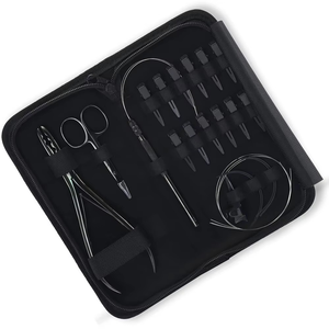 Kit Completo de Pinzas Profesionales para Extensiones de Cabello con Herramientas de Acero Inoxidable para Aplicación, Remoción y Mantenimiento para Peinado - Product Image 2