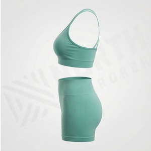 Ensemble de yoga pour femmes, vêtements de fitness, soutien-gorge de sport et leggings, tenue de sport pour la gym, l'entraînement et les exercices, couleur personnalisée - Product Image 3