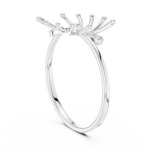 Halo Whisper Bague de naissance en diamant 14K personnalisée Bague en argent sterling personnalisée comme cadeau de bijouterie pour son anniversaire - Product Image 6