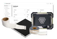 Lector RFID UHF Fijo de 4 Puertos para IoT, Identificación por Protocolo 6C, Banda de 860-960 MHz, Plástico, Distancia de Lectura de 8 cm, Impinj