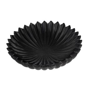 Bol Urli en marbre noir élégant fait à la main, design indien moderne, bol de service multifonctionnel pour la maison, la salle à manger, Diwali/Ramadan - Product Image 3