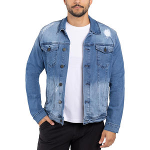 Chaqueta de Mezclilla para Hombre, Invierno, Resistente, Casual, Estilo Hip, Desgastada, para Uso Formal y Urbano, Transpirable - Product Image 2