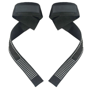 Sangles de musculation en coton de 23 pouces pour l'haltérophilie, l'entraînement de force, le powerlifting et les soulevés de terre pour hommes - Product Image 1