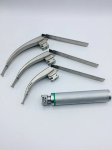 Set de Laringoscopio LED McCoy Flexy-Tip Premium, de Acero Inoxidable, con Fibra Óptica Flexible y Hojas Curvas, Kit para Intubación de Vía Aérea Difícil - Product Image 4