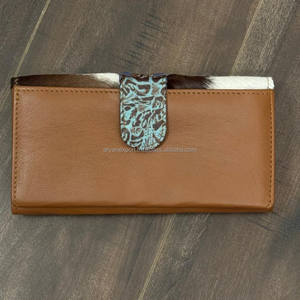 Portefeuille de grande capacité pour femmes en cuir de vachette véritable multi-porte-cartes portefeuille de haute qualité Style de mode longue pochette pour les femmes - Product Image 5