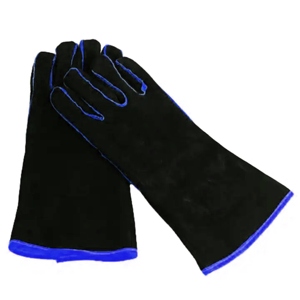 Guantes de Soldador de Cuero Vacuno Reforzado, Protección Industrial de Seguridad Laboral, Resistentes al Fuego, Duraderos, Anti-Calor y Chispas - Product Image 6