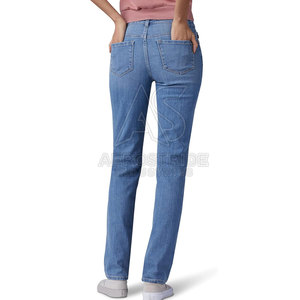 Modern Regular Fit Mid Waist Straight <b>Jeans</b> Pant with Stretch Fabric <b>Soft</b> Comfortable Wear Stylish Everyday Casual Fashion - Product Image 2