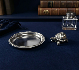 Jaipur Metals 999 Oxidised Silver Plated Brass Turtle Statue | 6x4x3cm | 49g | Modern Design | Office Supplies | Vastu Decor - Product Image 4