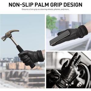 Guantes Casuales Unisex Premium Hechos de Cuero Genuino de Oveja con Forro Interior Cálido para Uso Diario - Product Image 5