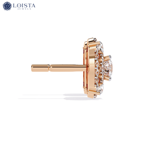 Boucles d'oreilles en diamant de laboratoire rond taille brillant avec certification IGI pour bijoux de luxe pour femmes avec diamants créés en laboratoire - Product Image 2