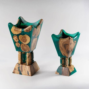 Brûleur d'encens Bakhoor Madhkan artisanal en résine époxy, parfum Oud arabe, écologique, pour la maison, parfum du Ramadan - Product Image 3