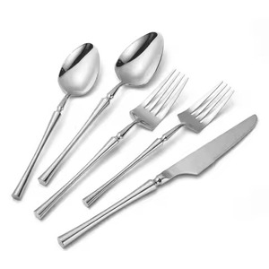 Modern Metal Dining Collection Premium Flatware for Kitchen <b>Table</b> Restaurant and Hotel Supply - Product Image 2