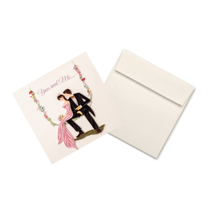 Custom Romantic Couple Theme Quilled <b>Paper</b> Card <b>Handmade</b> Quilling 3D Greeting Card Wholesale Wedding Valentine's Day - Product Image 4