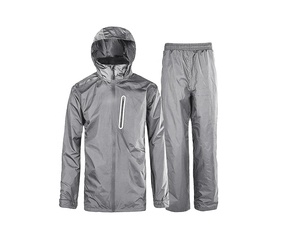 OEM High Street Best Quality Hooded Waterproof 10,000mm Eco-Friendly Reversible Two-Piece Winter Nylon Drawstring Men's <b>Rain</b> - Product Image 1