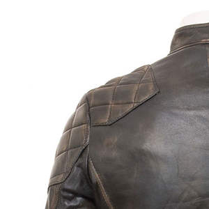Veste en cuir décontractée classique inspirée des tendances du style américain, imperméable, pour homme, avec option de logo sur le devant - Product Image 4