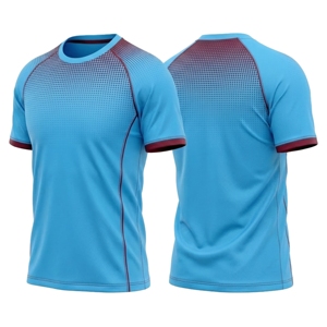 OEM Full Sublimation Breathable Sportswear T-Shirt | Sublimation Fitness Apparel Supplier | <b>Men</b> Women Adults Sizes | Short - Product Image 6