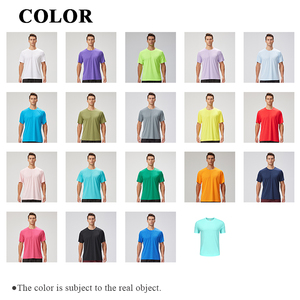 เสื้อยืดกีฬาผู้ชาย แห้งเร็ว สำหรับวิ่ง ออกกำลังกาย ฟิตเนส รับสกรีนโลโก้ ระบายเหงื่อ เสื้อฝึกซ้อมกีฬา - Product Image 4