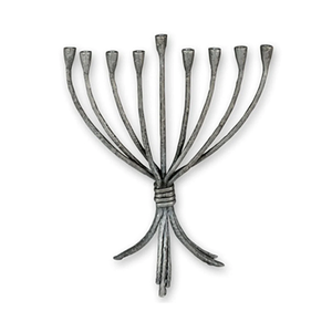 Three Leg <b>9</b> Pillar menorah Candle Holder Black Antique Finished Decorative Candle Pillar Holder - Product Image 1