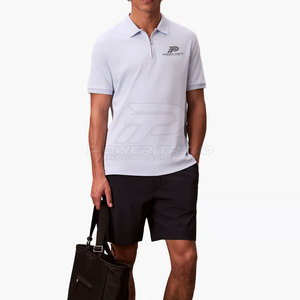 เสื้อโปโลแขนสั้นผู้ชายสไตล์สปอร์ตแคชชวล ขายดี ระบายอากาศได้ดี คอปก ซิป ¼ ตัว เหมาะสำหรับใส่ในช่วงฤดูร้อนทุกวัน - Product Image 3