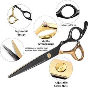 Ciseaux de coiffure professionnels, ciseaux de barbier, lame en acier inoxydable, équipement de coiffure pour salon - Product Image 3