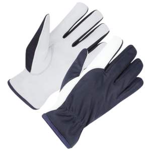 New Design Personal Protective Cowhide Grain Leather <b>Driver</b> Assembly <b>Gloves</b> Heavy Duty Work protection Construction Garden <b>Glove</b> - Product Image 2