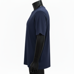 T-shirt homme col rond de haute qualité en vente en ligne, 100% coton, uni, sans motif, couleur unie. - Product Image 4