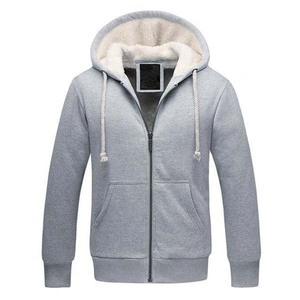 Sweat à capuche zippé pour homme en polyester/coton, brodé, oversize, unisexe, grandes tailles, hiver - Product Image 3