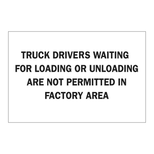 Panneau de signalisation routière pliable Brady pour les zones d'attente de chargement et de déchargement de camions - Product Image 1