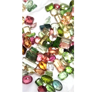 133 Pcs of Natural Multi Tourmaline 8mm to 15mm Pear Oval Octagon facet 201 Cts Iroc Sales High Quality loose gemstones US4925 - Product Image 3