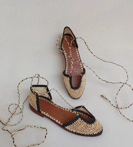 Sandales en raphia naturel, chaussures en raphia pour femmes, mules en raphia faites à la main, sandales d'été, raphia marocain - Product Image 1