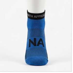 North Approach Ankle <b>Socks</b> Blue Breathable <b>Running</b> <b>Socks</b> for Adults Summer Season Letter Pattern Knitted Sport <b>Socks</b> - Product Image 1
