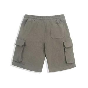 Shorts pour hommes, imprimés sur mesure, en molleton de coton, bords délavés à l'acide, style décontracté, motif pour hommes - Product Image 6