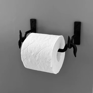 Porte-papier toilette en métal résistant à la rouille pour salle de bain, durable et offrant une performance longue durée - Product Image 1