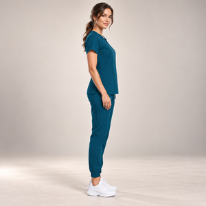 Tenue médicale unisexe à manches courtes pour le personnel infirmier et les professionnels de la santé, uniforme d'hôpital, tenue chirurgicale en denim World Precision Surgical Needle - Product Image 3