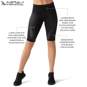 Shorts de sport respirants noirs pour femmes, style le plus récent, pour entraînement, cyclisme et course à pied, shorts de compression pour femmes - Product Image 6