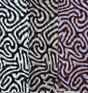 Tela de Voile de Algodón Peinado Orgánico Ecológico con Estampado Digital, Toub Sudanés de Secado Rápido, Transpirable y de Peso Medio para Prendas - Product Image 1